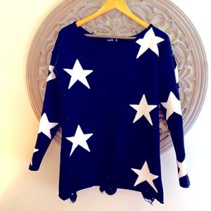 Amaryllis Star black/white sweater Size Small